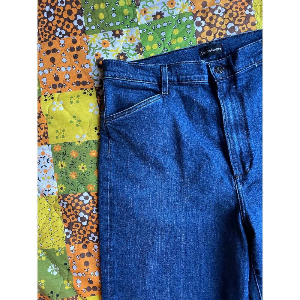 Favorite Daughter The Mischa Columbia Super High Rise Wide Leg Ankle sz 34 - Picture 2 of 8